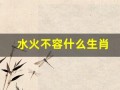 水火不容什么生肖(水火不容打一生肖正确答案)
