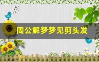 周公解梦梦见剪头发(周公解梦梦见剪头发是什么意思)