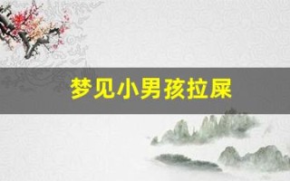 梦见小男孩拉屎(梦见小男孩拉屎弄到自己身上)