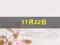 11月22日(11月22日是黄道吉日吗)
