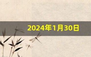 2024年1月30日黄道吉日查询(万年历2024年1月)