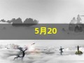 5月20(5月20号)