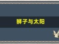 狮子与太阳(狮子与太阳小圆镜全文免费阅读)