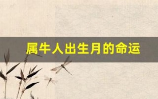 属牛人出生月的命运(属牛人出生月的命运 十二生肖网 卜易居)