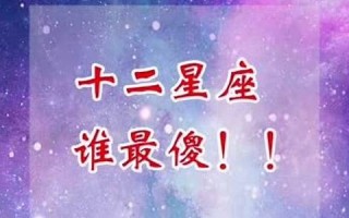 十二星座里面谁最傻(十二星座手表)