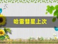 哈雷彗星上次(哈雷彗星上次回归)