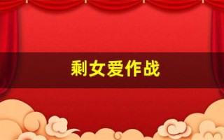 剩女爱作战(剩女大作战小说)