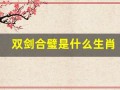 双剑合璧是什么生肖(双剑合璧的是什么意思)
