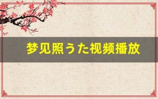 梦见照うた视频播放(梦见照うたmkmp280)