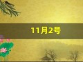 11月2号(11月2号到现在多少天了)