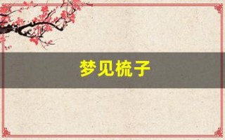 梦见梳子(梦见梳子丢了什么预兆)
