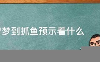做梦梦到抓鱼(梦见自己抓了一条鱼)