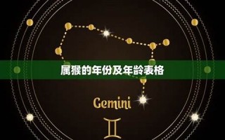 属猴的年份(属猴的年份有哪些年)