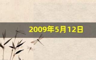 2009年5月12日(2009年5月12日出生今年几岁)